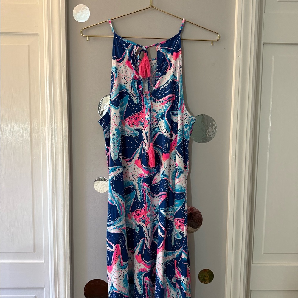 Lilly Pulitzer Blue and Pink Patterned Dress - Picture 3 of 3